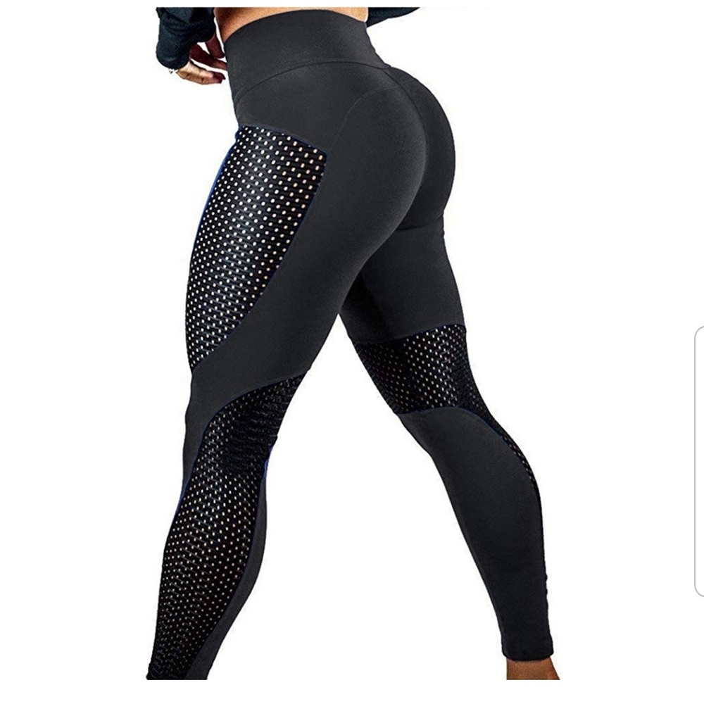 🔥5for25$🔥Yoga Gym Leggings mesh black